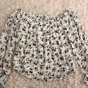 Hollister Floral Off-Shoulder Women's Top
